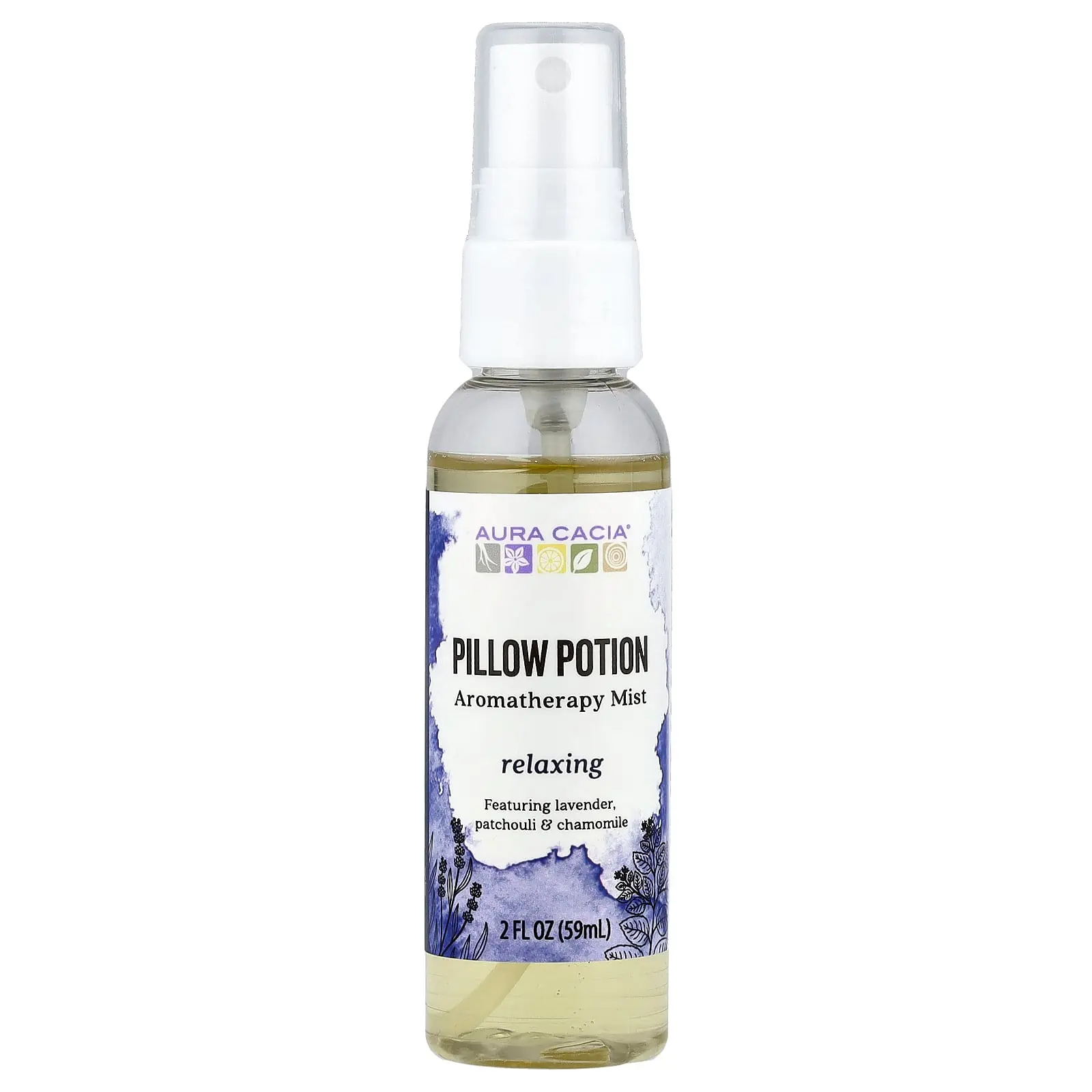Aura Cacia Pillow Potion, Aromatherapy Mist, Relaxing , 2 fl oz (59 ml)