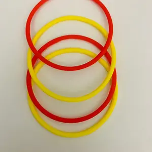 Support our Firemen/Women with Yellow/Red Silicone Jelly Bracelets