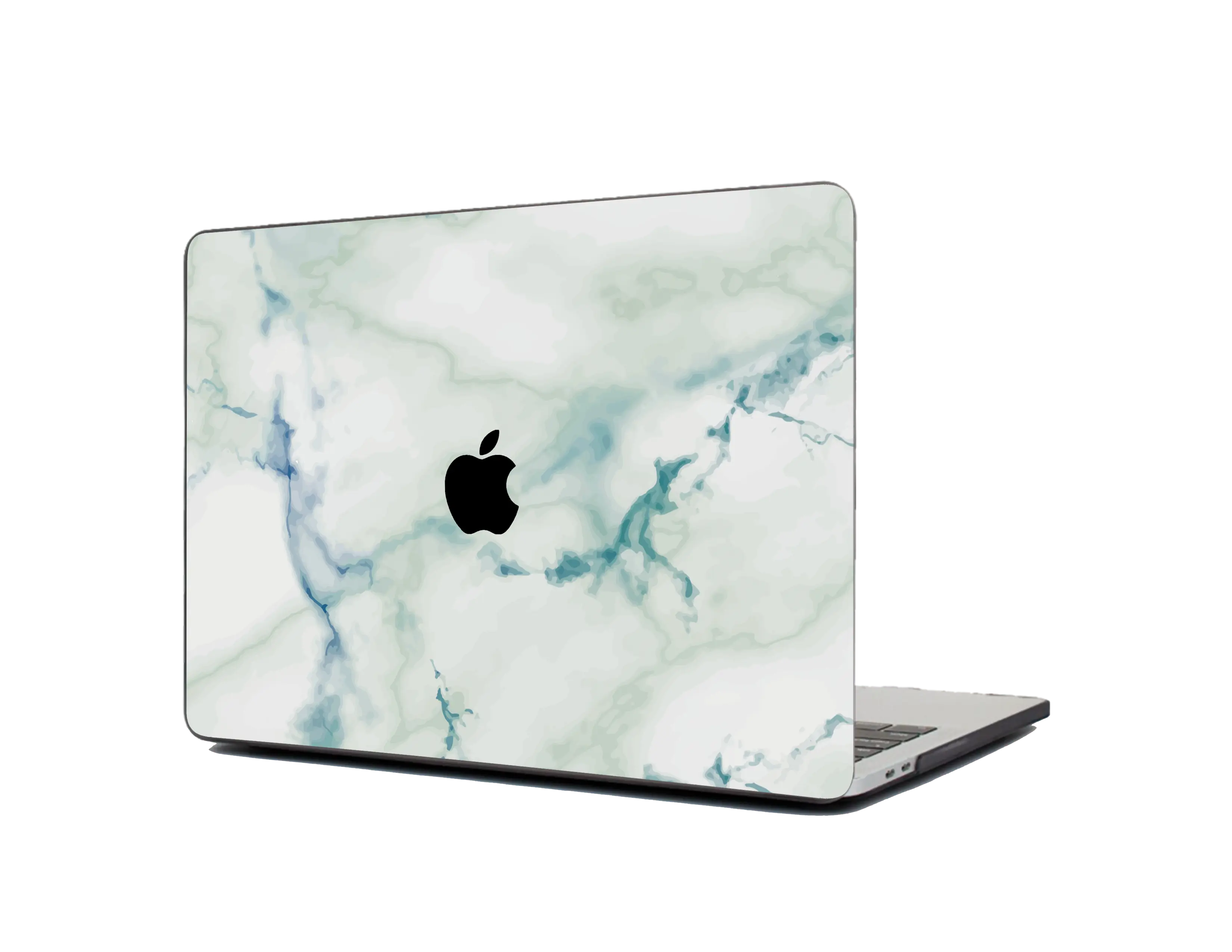 Teal Marble Textured Laptop Skin