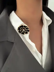 Bohemian Style Flower Rhinestone Button, Elegant Fashion Jewelry Gift for Women, Perfect for Daily Wear & Parties