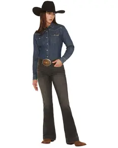 Cinch Women's Lynden Moderate Rise Slim Trouser Stretch Denim Jeans - Mj81454094