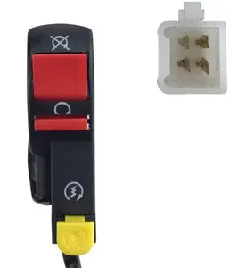 TAO Left Kill Start Stop Switch with 4 Wires Connector for TAOTAO DB10 DB20 110cc Dirt Pit Bike / 1 Plug Connector/and Other Chinese Brands