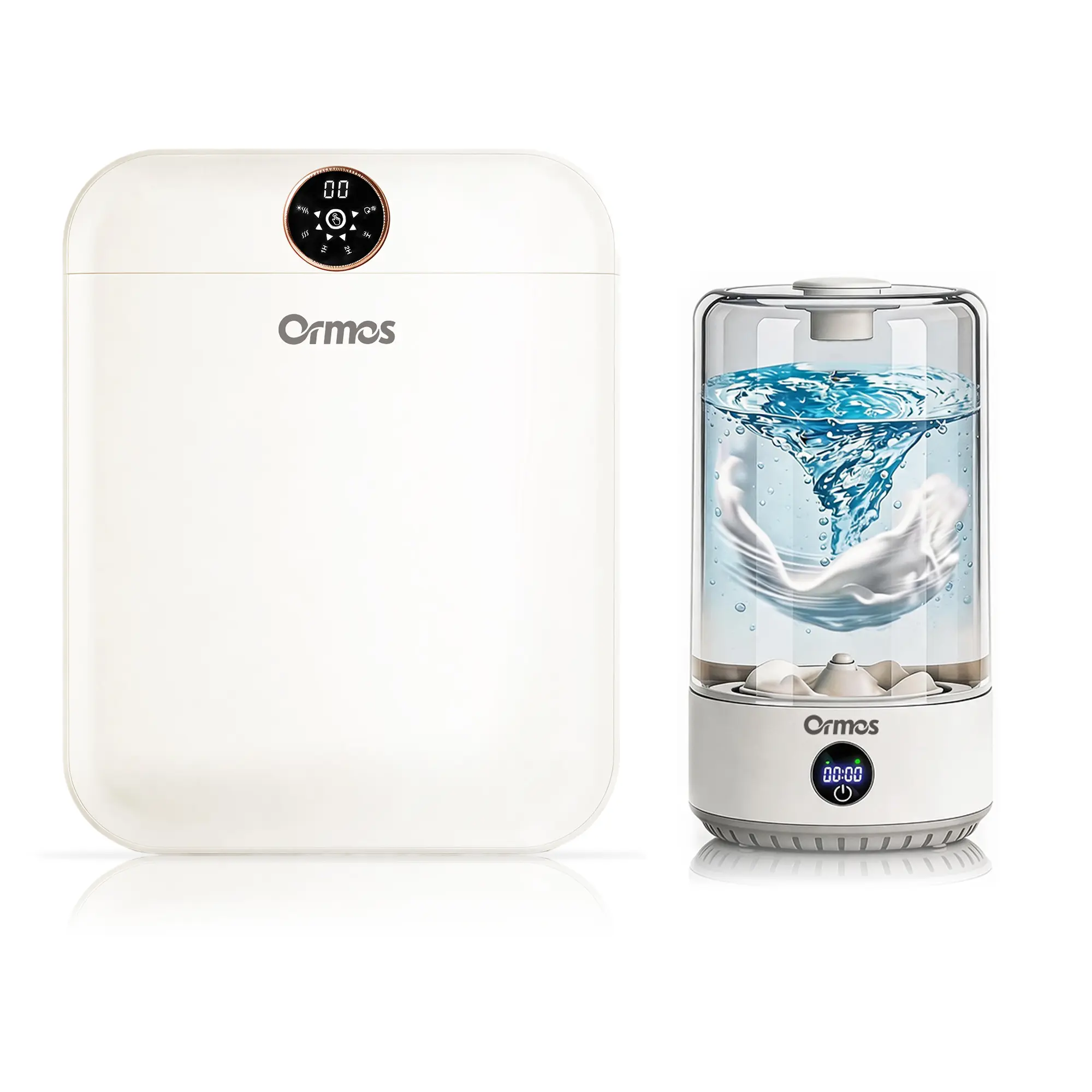 Ormos Mini Washing Machine&Mini Dryer, Dryer&Portable Rechargeable Mini Washing Machine for Underwear, Wireless Portable Laundry cup, 20 Washes per Charge, for Baby Clothes, Underwear, socks