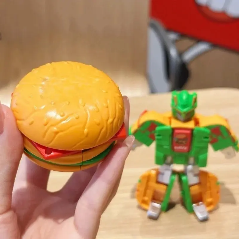 Model Toy Dual Form Toy Simulation Ice Cream, Fries, Burger Play house Children's Surprise Gift