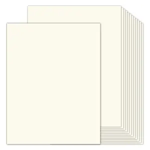 Cream Cardstock 8.5 x 11 24 Sheets Off White Paper Goefun Card Stock Printer Paper for Cards Making Office Printing Paper Crafting