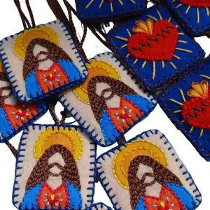 ESCAPULARIOS SAGRADOS Handmade Embroidered