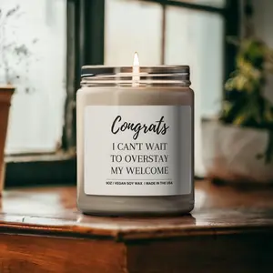Funny New Homeowner and Housewarming Gift | Moving Away Soy Candle | Farewell Party Gift | Neighbor Bestie Gag Gift | Realtor Closing Gift