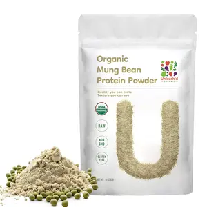 UNLEASH'D ORGANIC Organic Mung Bean Protein Powder 16 oz 100% Pure