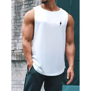 Summer Fashion Fitness Muscular Men'S Sports Vest Breathable Sweat-Absorbing Loose Training Sleeveless Quick-Dry Basketball Top R # DBO1 # R884, Sweat-Resistant