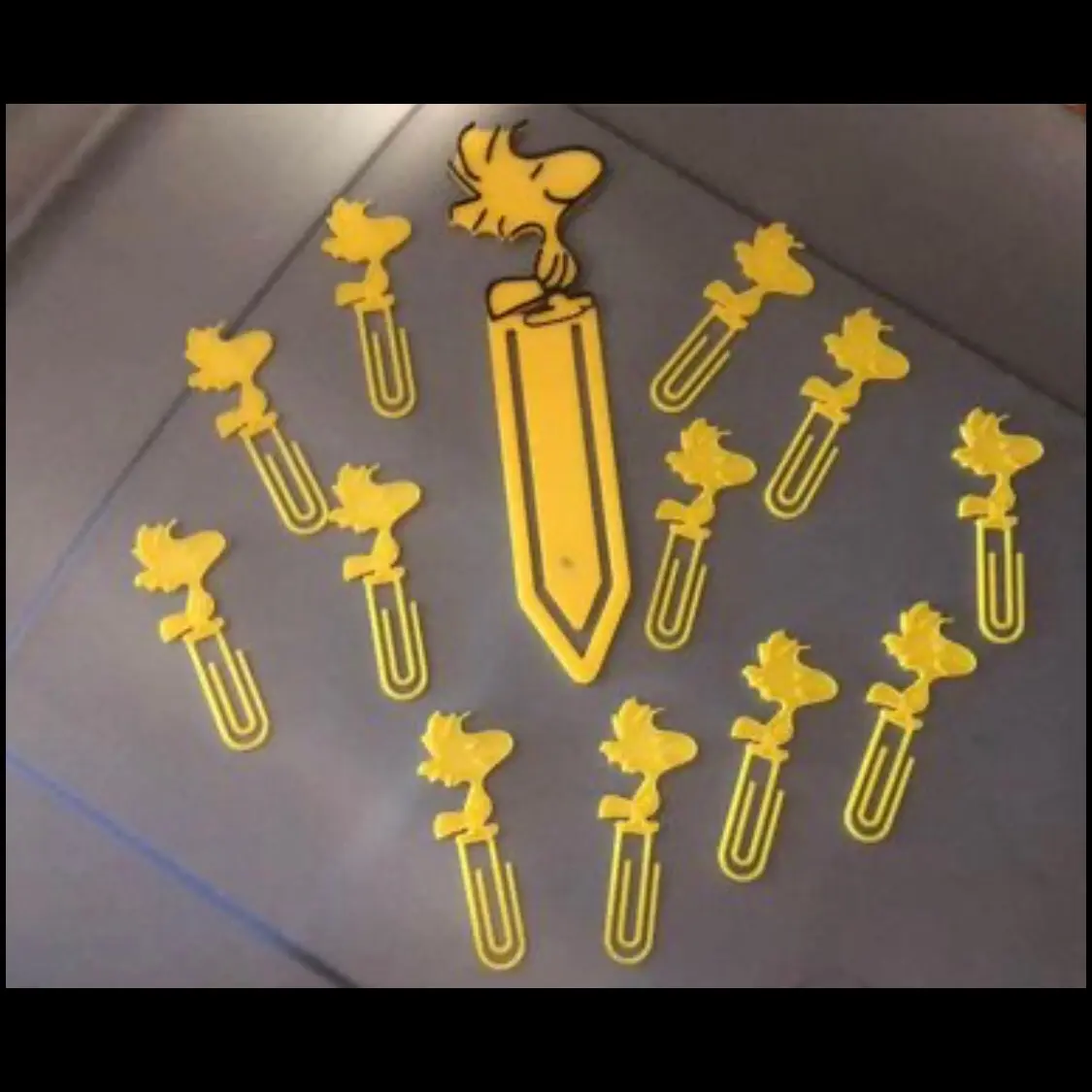 Woodstock bookmark & paperclip gift set