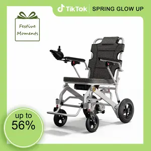 【Featured TikTok Products】HMN Ultralight 48lbs Foldable Electric Wheelchair for Adults 300lbs Capacity 500W Motor Detachable Lithium Battery Aluminum Frame Adjustable Control Safety Features| Spring Glow Up
