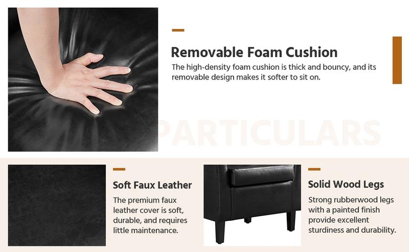 Yaheetech Accent Chair and Ottoman Set, Modern Barrel Chair and Footrest, Comfy Club Chair Armchair and Footstool for Living Room Bedroom Guestroom