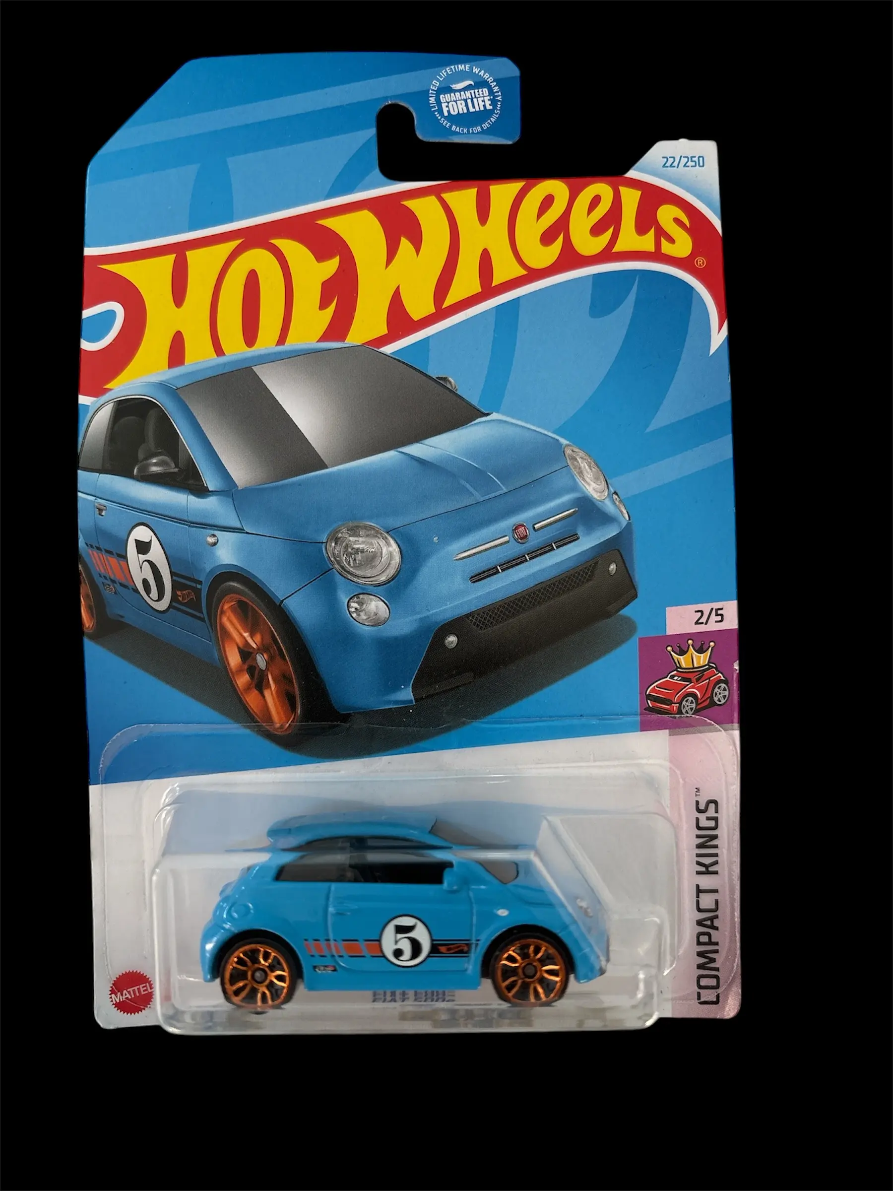 Hot Wheels Fiat 500e Blue Diecast Model - Classic & Novelty Toy Vehicle