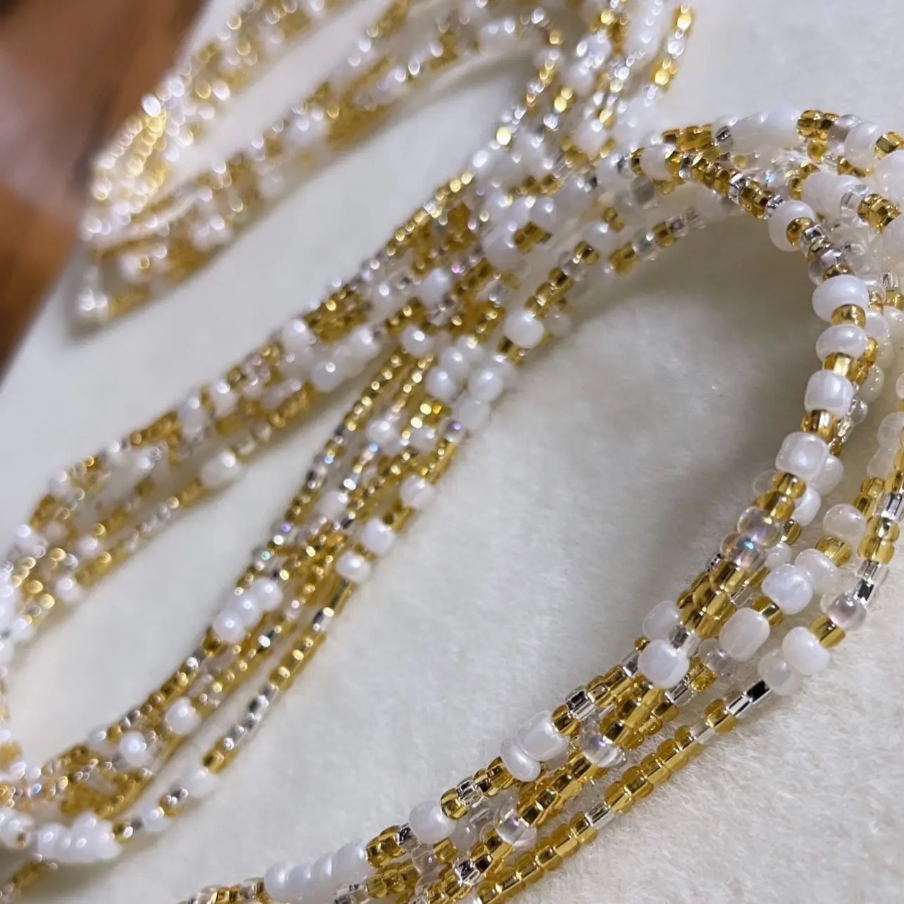 Clarity Handcrafted Waist Bead - Tie On Strand