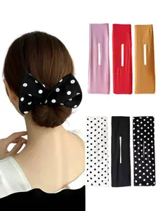 Hair Band Making Set, Flexible Donut Bun, Ponytail Hairstyle, Hair Accessories for Women & Girls, Elastic Hair Accessory
