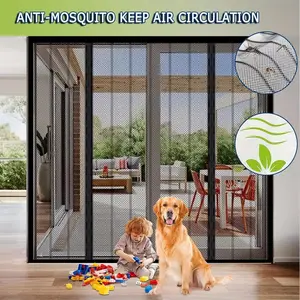 Auto-Close Screen - Heavy Duty Magnetic Seal ， Keep Mosquitoes Out ， Fits Most Standard Doors，Living Room Bedroom Dining Hands-free Mesh Partition To Prevent Insects