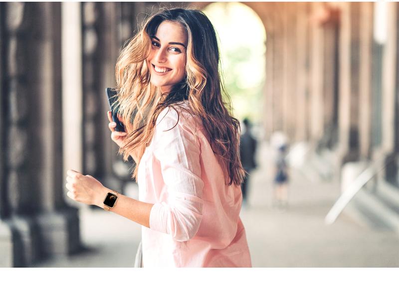 Missair 316L Stainless Steel Luxury Band Compatible with Apple Watch Series 11-1, SE, Ultra (38mm-49mm) , Adjustable Bracelet Strap for Women