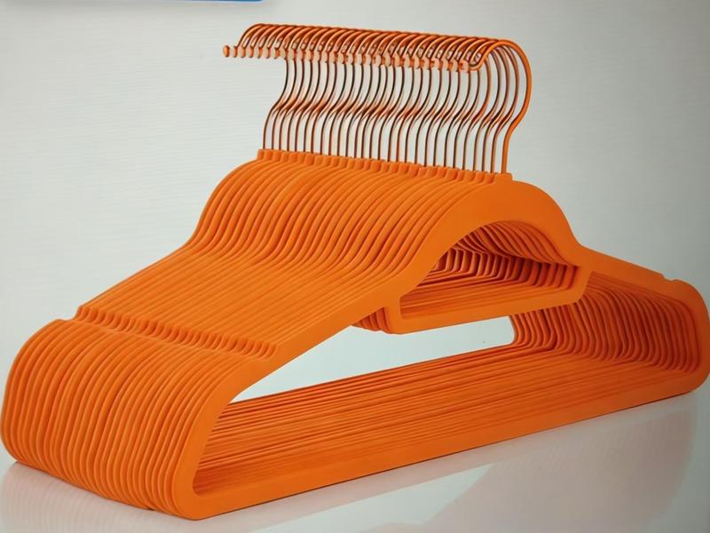 Non-Slip Flocked Velvet Hangers with Rose Gold Hooks | Seamless, Durable & Space-Saving for Closet