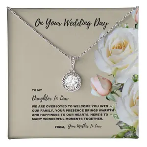Wedding Day Welcome Jewelry Gift for Daughter-In-Law | Eternal Hope Necklace