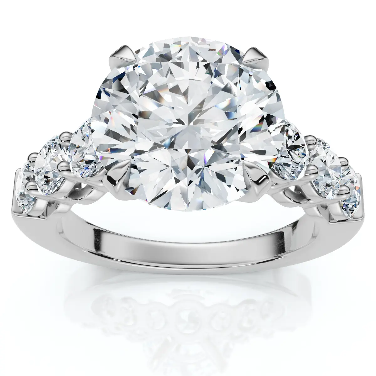 Certified 5Ct Diamond Engagement Ring 14k Gold or Platinum Lab Grown Certified 5Ct Diamond Engagement Ring 14k Gold or Platinum Lab Grown