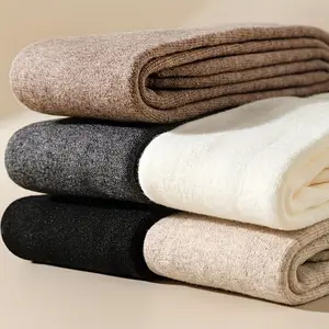 3-Pair Women's Heavy Duty Thermal Over-the-Knee Socks NX3786968 - Extreme Cold Weather Thick Insulated Leg Warmers Beige Black Gray - Everyday Special Occasions Winter Socks Ribbed Cuff Warmth Plush Fabric Knit Womenswear