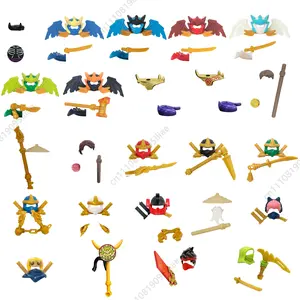 NEW Dragons Mini Anime Cartoon Toy Ninja Accessories Building Blocks Birthday Gift for Children EM Figurines EM652 To EM677