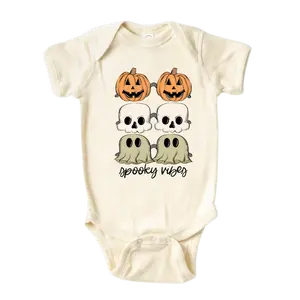 Funny Baby Onesie® Spooky Vibes Halloween Baby Shirt Pumpkin Baby Clothes Unisex Baby Announcement
