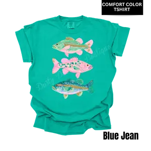 Sweetwater Catch Comfort Colors Tee | Cute Fishing Graphic T-Shirt | Southern Lake Life Shirt | Bass Fishing Tee | Trendy Outdoor Girl Shirt