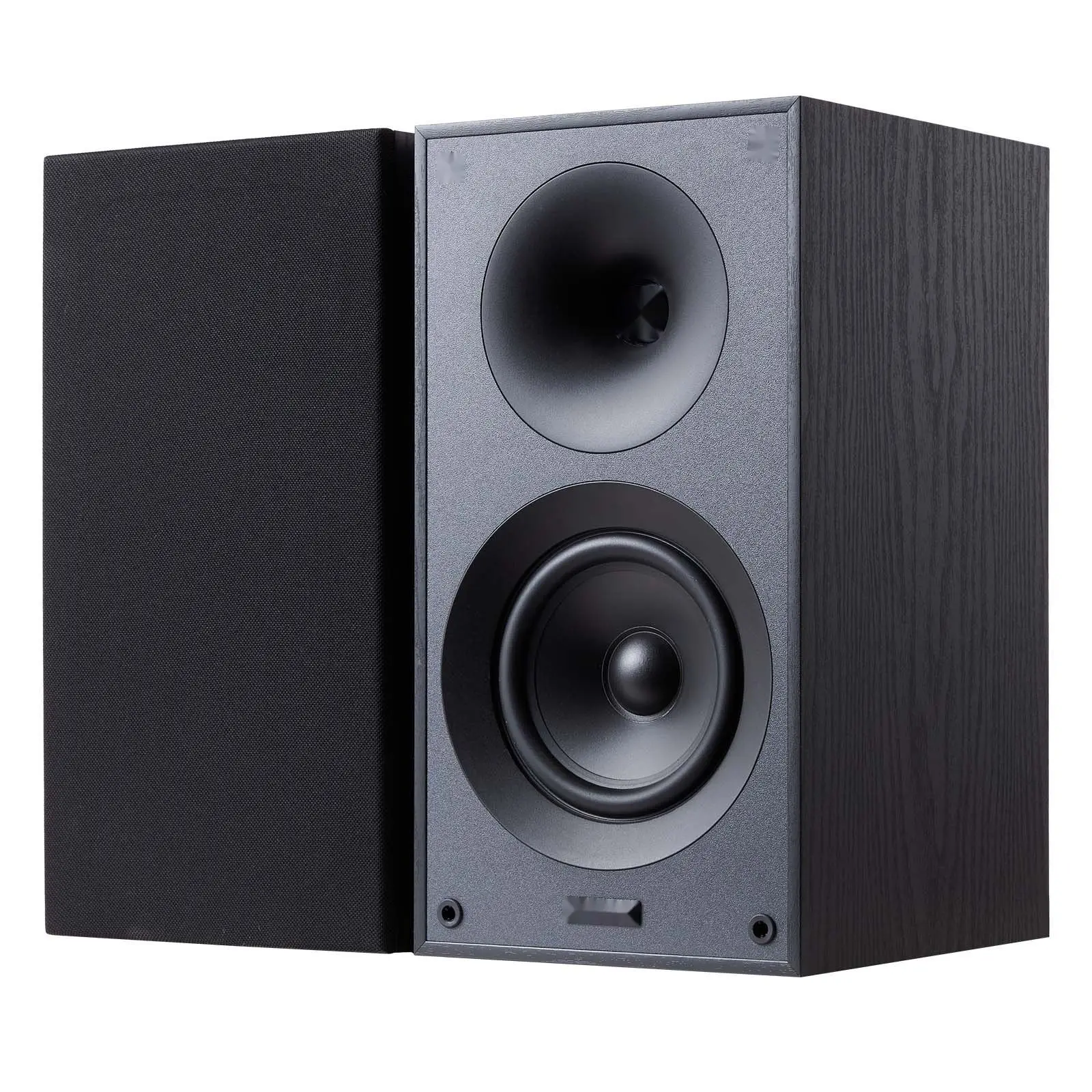 Passive Bookshelf Home Speakers, Stereo Pair For Hi-Fi Audio, Wide Frequency Response 65 Hz To 20 kHz, Clear Detailed Sound, Compact Cabinet For Living Room Or Bedroom, Easy Passive Speaker Setup For Home Theater And Music