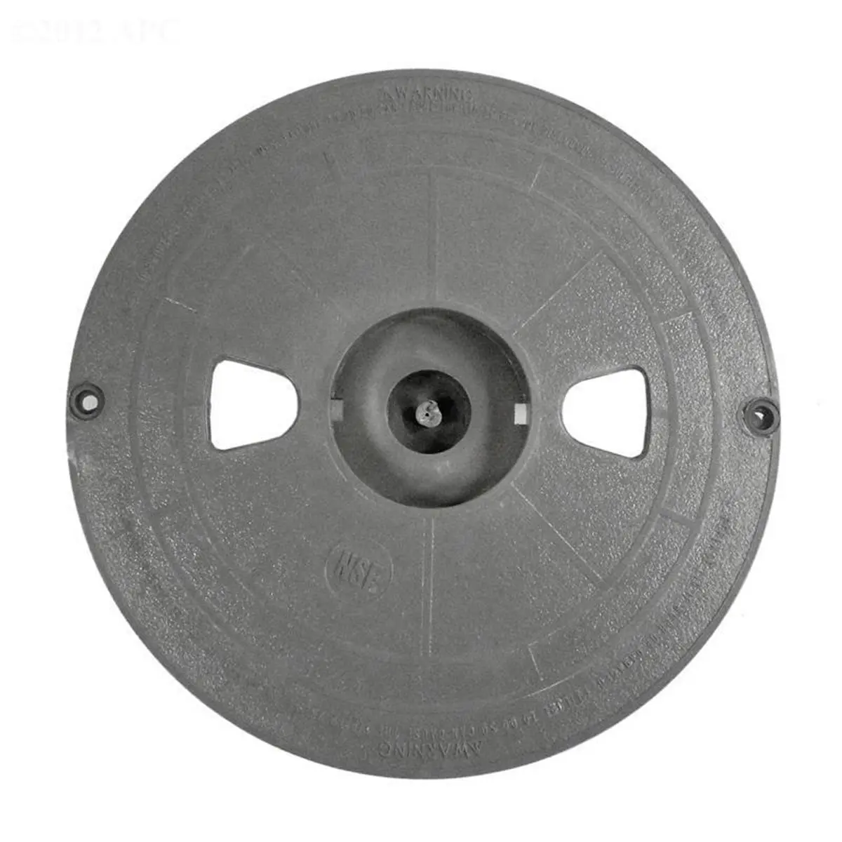 Waterway Plastics Grey Plastic Gunite Skimmer Lid, Replacement Part for Swimming Pools, Easy to Maintain, Model WW5196457, Outdoor Pool Accessories, Round