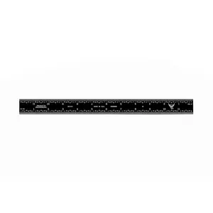 Black Chrome Rigid Rulers