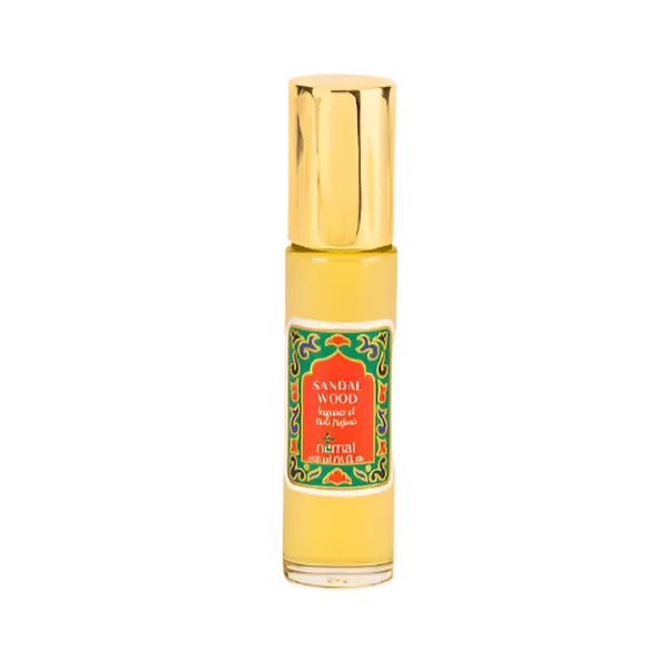 Nemat Sandalwood Perfume Oil - Mini 5ml Fragrance - Sustainable Packaging, Travel Friendly Roll-On Bottle