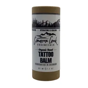 Organic Tattoo Balm - Fragrance, Petroleum Free with deeply penetrating organic oils and butters. For NEW and old ink.