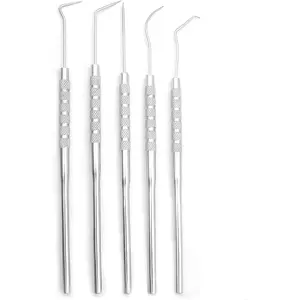5-Piece Stainless Steel Precision Probe, Pick and Hook Set: Dissection, Clay and Wax Modeling, Sewing, Precision Work and More!
