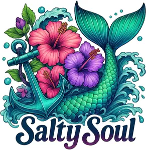 DTF Transfer – Salty Soul Multi Sizes (NA-SC001) Crafts Diy Flower Decor