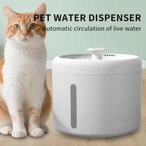 Cat Water Dispenser, 2L/67oz Stainless Steel Automatic Pet Fountain for Cats & Small Dogs, Quiet Pump, Multi-Stage Filtration, Indoor Use