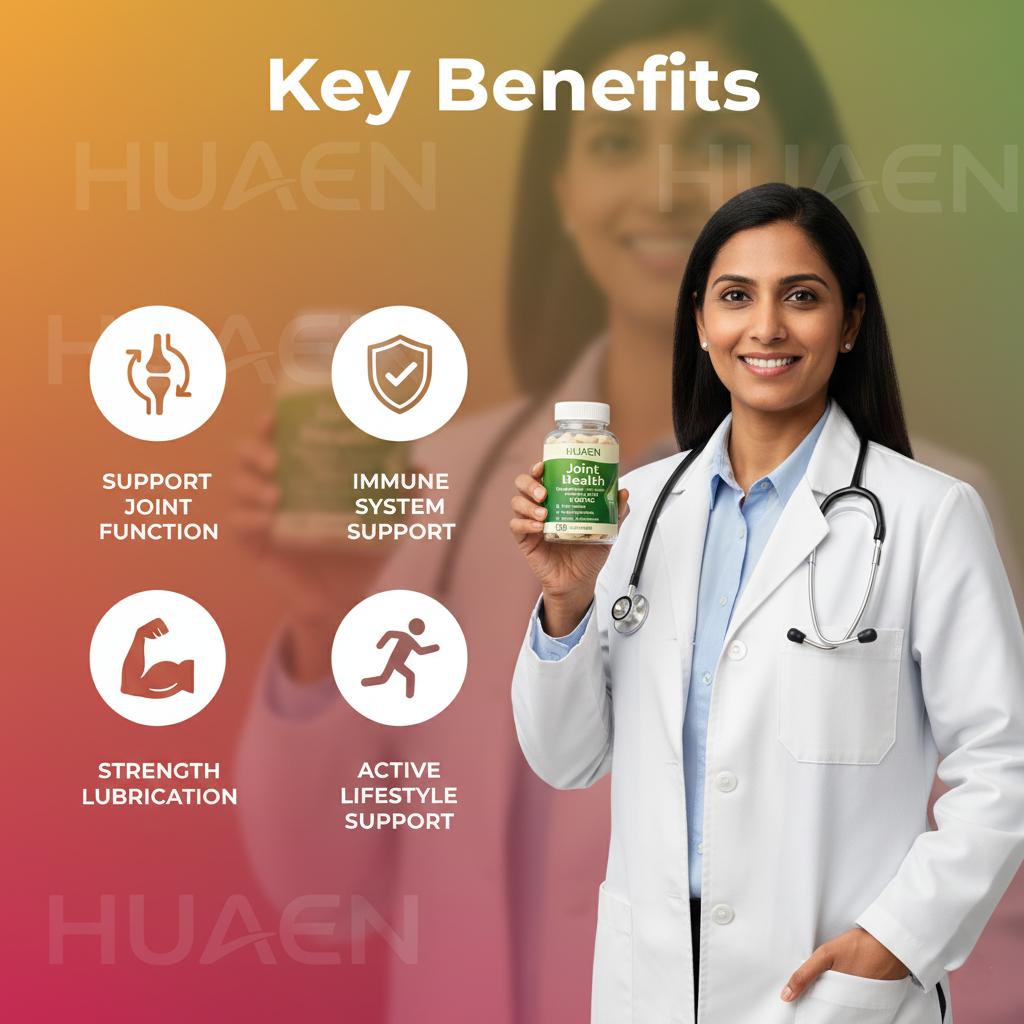 HUAEN 3100mg Joint Support - Ultimate 7-in-1 Formula for Joint Strength & Flexibility - Relieve Knee & Bone Discomfort - Advanced Glucosamine & Chondroitin Complex - 120ct