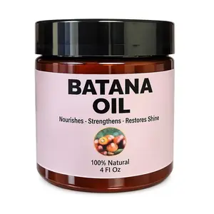 Batana Oil 100% Natural Hair and Scalp Conditioner 4oz Nourishes Strengthens Restores Shine for Dry Damaged Hair