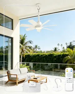 2026 New Model 7-Leaf Ceiling Fan with Light, High-Wind Household Fan for Living Room & Dining Room