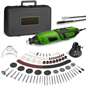 180W Rotary Tool Kit, 1.5-Amp  6 Variable Speed with Flex Shaft, 8000-32000RPM Multi-Tool& 139 count Accessories Kit, Power Multiuse Set Prefect for Crafting Projects and DIY Creations...