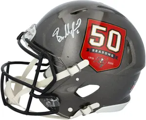 Baker Mayfield Tampa Bay Buccaneers Autographed Riddell 50th Season Speed Authentic Helmet - Fanatics Authentic Certified
