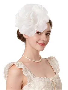 1PC Fascinators Hats for Women Tea Party Fascinator Hats Vintage 50s Headwear Cocktail Wedding Church Derby Hat,Easter, Halloween, Carnival Horse Racing Day Headwear