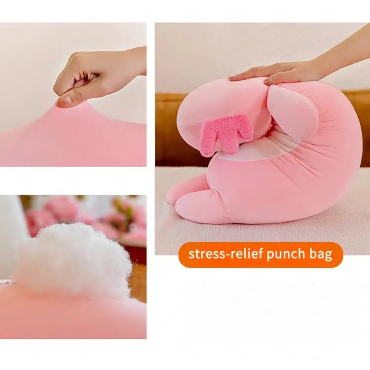 Long Axolotl Plush Pillow Cute Axolotl Stuffed Animal Body Soft Plushies  Doll Toy for Girls Boys