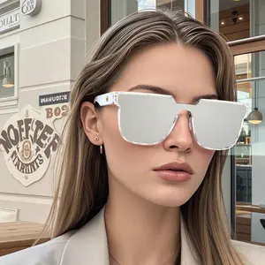 Clear Frame Sunglasses for Coffee Runs & Beach Days - Stylish & Protective Eyewear for Everyday Use