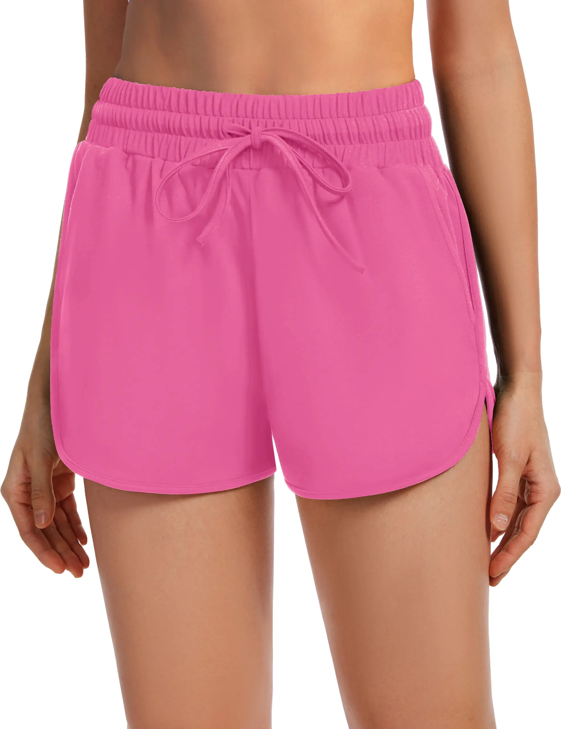 SHOWITTY Womens Athletic Running Shorts with Pockets High Waisted Drawstring Workout Gym Shorts Quick Dry Stretch Activewear