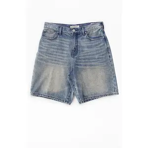 Pacsun Men's Parker Baggy Denim Shorts Medium Blue Tint