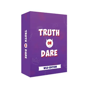 Truth or Dare Wild Edition Adult Party Card Game, 55 Spicy Truth Questions, 14+ Game Night Icebreaker, Fun Gathering Activity