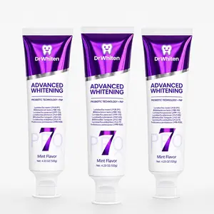 DrWhiten Purple Toothpaste for Teeth Whitening, PAP+ Color Correcting Formula, 7 Probiotics, Peroxide-Free Mint Grape Toothpaste, Daily Oral Care