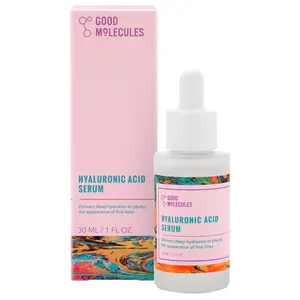Good Molecules Hyaluronic Acid Serum - Hydrating, Non-greasy formula to Moisturize, Plump - 1% HA, Anti-aging daily skincare