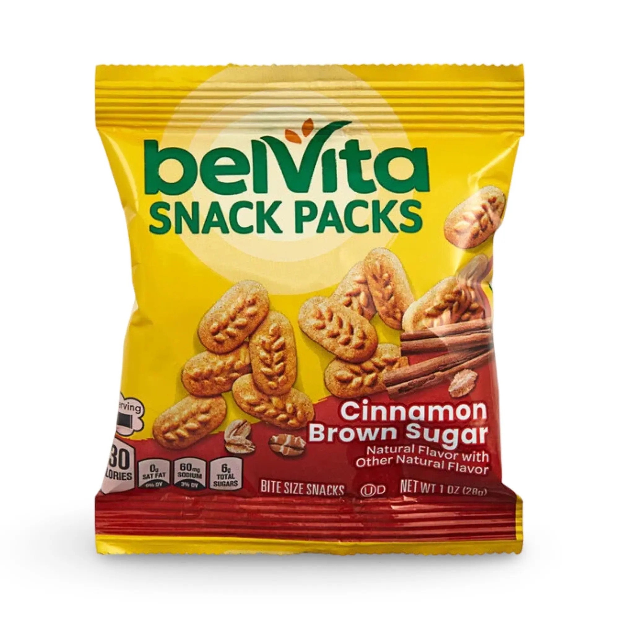 belVita Cinnamon Brown Sugar Breakfast Biscuits 60 Single Serve Packs, School Smart Snacks